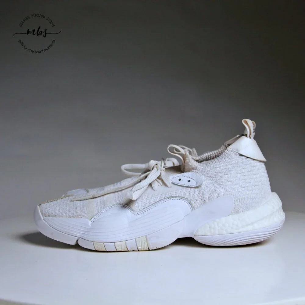 Adidas Trae‎ Young 2.0 Triple White Sneakers